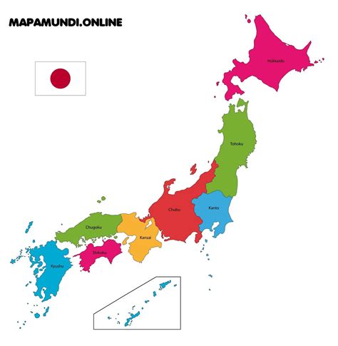 ⊛ Mapa De Japón ·🥇 Político And Físico Calidad Hd Para Imprimir 2022