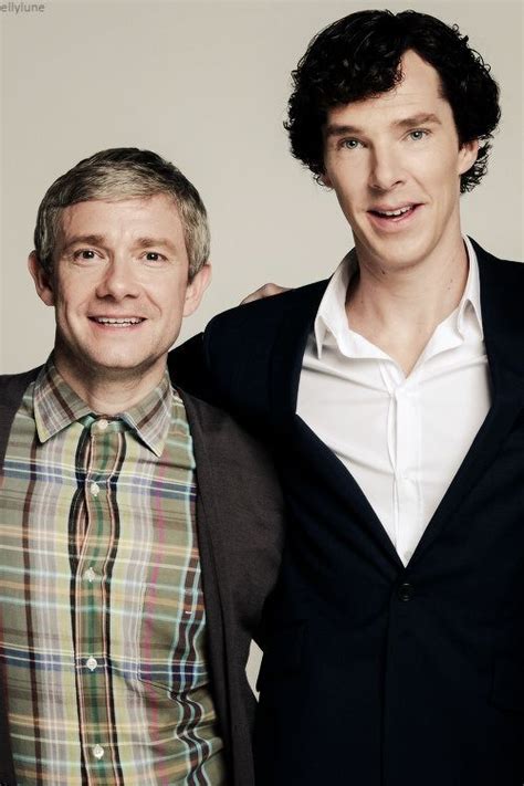 John Watson Martin Freeman And Sherlock Holmes Benedict Cumberbatch