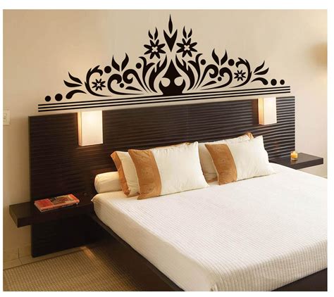 Wall decals make a great addition to any home. Bedroom Wall Art Decal Sticker Headboard Wall Decoration ...