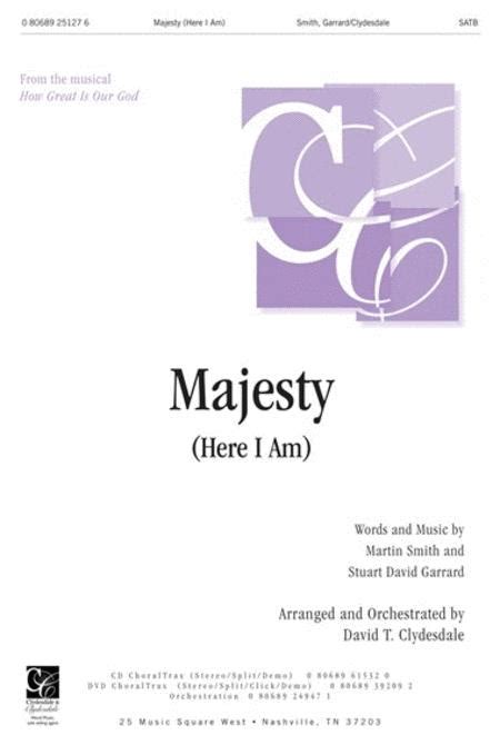 Majesty Here I Am By Choral Octavo Sheet Music For Satb Choir Buy
