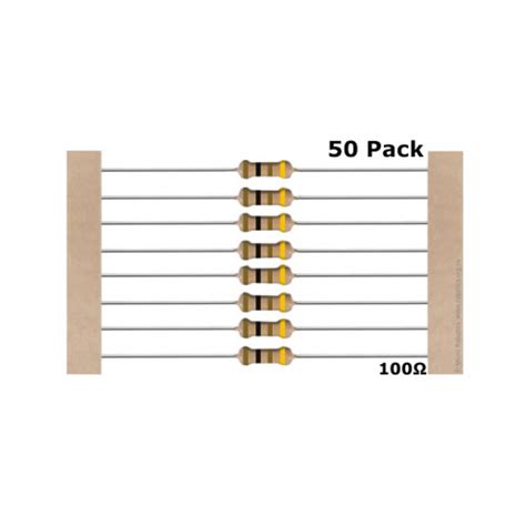 Resistor 100 Ohm 50 Pack Micro Robotics