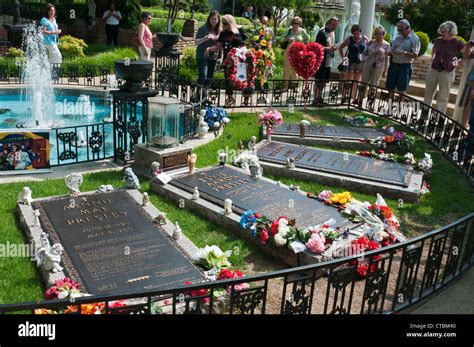 Tennessee Memphis Elvis Presleys Graceland Meditation Garden Elvis