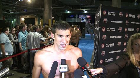 Michael Phelps Mixed Zone Interview D Free Semis Youtube