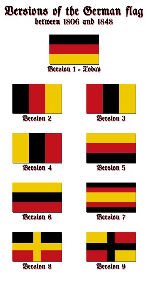Versions Of The German Flag By Kristo1594 On Deviantart