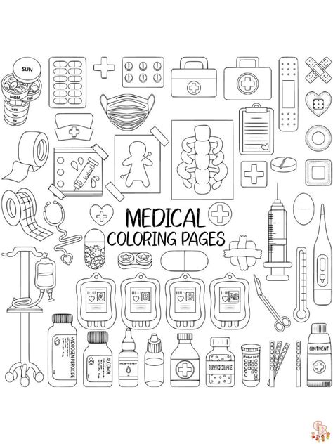 Printable Medical Coloring Pages Free For Kids And Adults