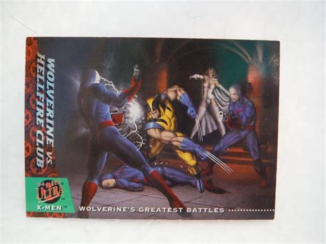 1994 Fleer Ultra X Men Trading Card 144 X Men Wolverine Vs Hellfire