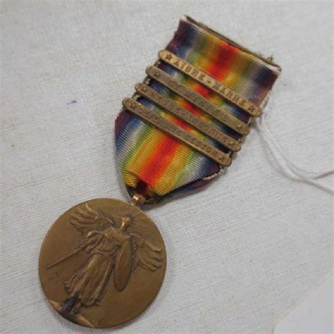 World War One Victory Medal With Four Bars