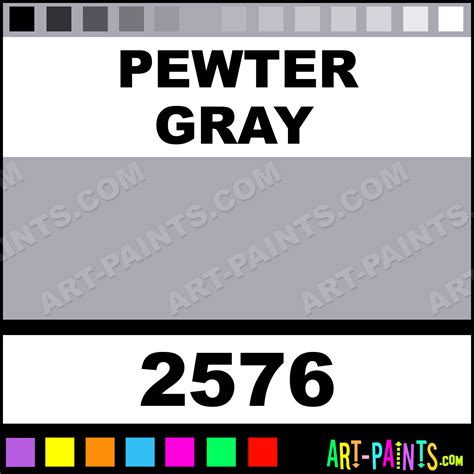 Pewter Gray Spray Enamel Paints 2576 Pewter Gray Paint Pewter Gray