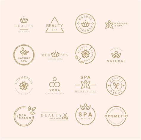 Free Vector Collection Of Beauty And Spa Logos Spa Logo Logo