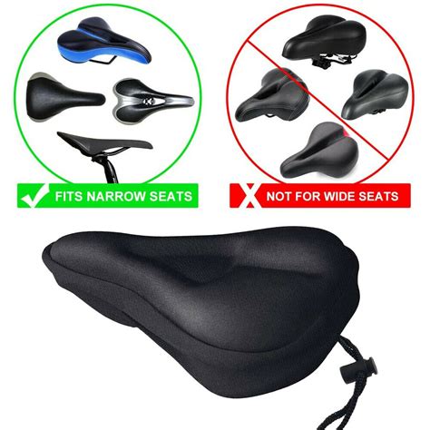 New Bike Bicycle Cycle Extra Comfort Gel Pad Cushion Cover For Saddle Seat Comfy