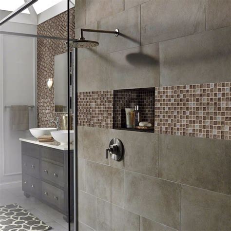 Mosaic tile designs bathroom give the color of the house within harmony, after you choose the color of your interior, bring simple shades of the same colors inside it, use decoration as an accent throughout your home. 5 Glass Tile Mosaics That Will Stand Up to Bathroom Dampness
