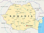 Fotos: mapa de ucrania y rumania | mapa político de Rumania — Vector de ...