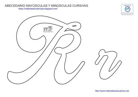 Moldes De Letras Cursivas Mayúsculas Y Minúsculas Moldes De Letras