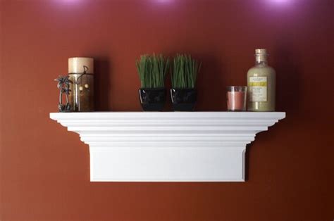 24 Crown Molding Floating Wall Shelf By Shoreshelves On Etsy