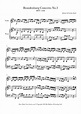Bach - Bach Brandenburg Concerto No.3, 1st Movement, BWV 1048 Sheet ...