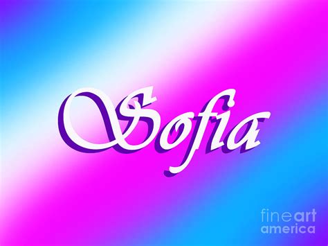 The given name is first recorded in the beginning of the 4th century. Sofia - name - sunrise Digital Art by Sofia Metal Queen
