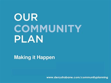 Our Community Plan Presentation By Derry City And Strabane District