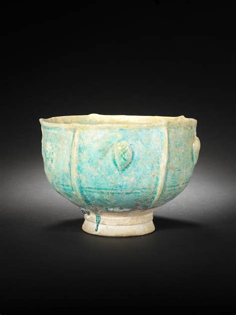 bonhams a kashan monochrome moulded pottery bowl persia late 12th century