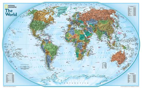 Geographic Map Of The World World Map