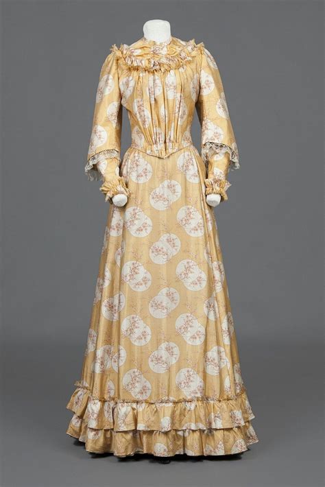 1890s Silk Dress Historical Dresses 20 Century Fashion Vintage Gowns