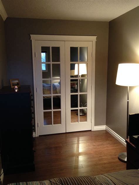 I keep both doors closed virtually all the time, and the mirror facing my bedroom door is at least five feet across from the door. Mirror French doors for bedroom closet doors | Interieur ...