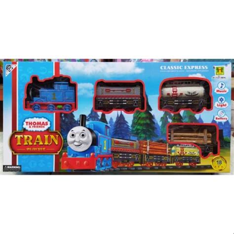 Jual Mainan Kereta Api Classic Train Thomas 11 Pc Gerbong Lokomotif Rel