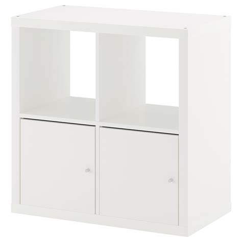 Kallax Shelving Unit With Doors White 77x77 Cm Ikea