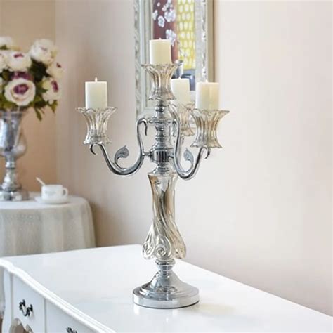 Buy Candlestick Alloy Candle Holder Vintage Retro Decorative Candle Holders