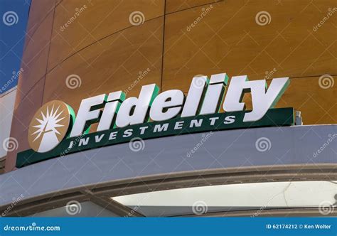 Fidelity Investments Exterior And Logo Editorial Photography Image Of
