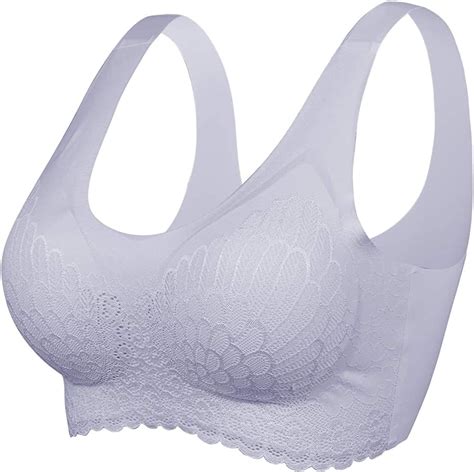 Sfit Femme Soutien Gorge De Sport Dentelle Sans Armature Confortable Zero Feel Bra Brassière