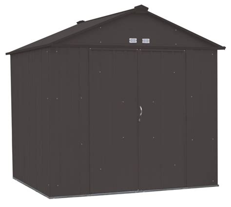 Arrow Ezee Shed® 8x7 High Gable 72 In Walls Vents Steel And Stud
