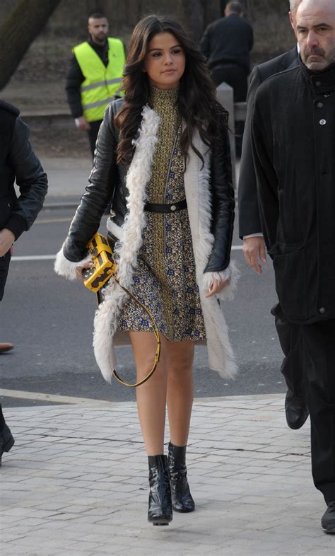 Selena Gomez At Louis Vuitton Fashion Show In Paris Hawtcelebs