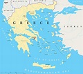 Mappa Grecia - Grecia sulla mappa (Europa del Sud - Europa)