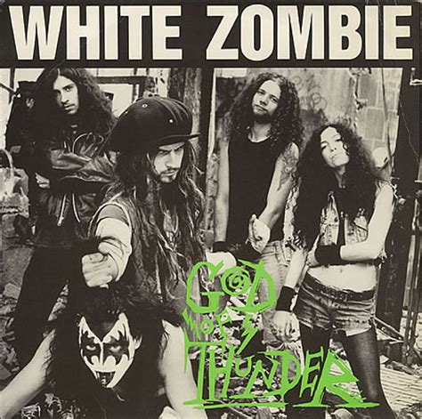 1989 Art Damaged White Zombie Cover God Of Thunder And Behead Gene