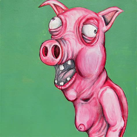 Portrait Of Crazy Pig By Letschangeit On Deviantart