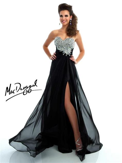 Black And Silver Pretty Prom Dresses Homecoming Dresses Long