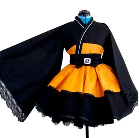 Customized Anime Naruto Cosplay Costume Uzumaki Lolita Clothes Uchiha