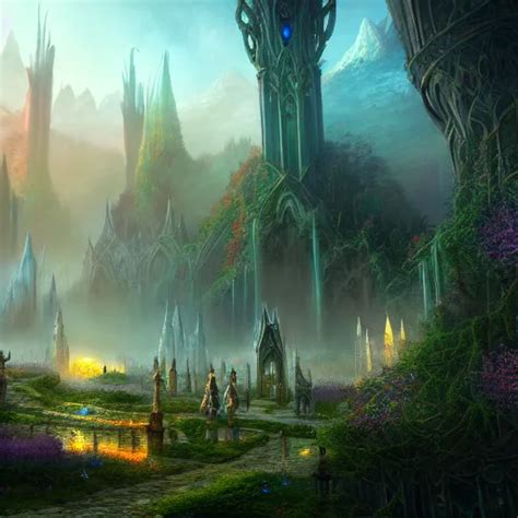 In A Ethereal Magical Elven City 4k Hdr Stable Diffusion Openart