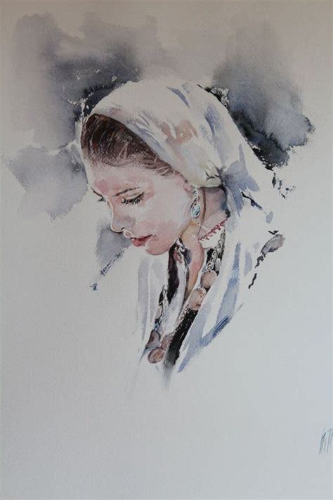 Boyana Petkova Paintings For Sale Artfinder Watercolor Portrait