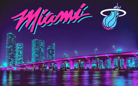 New Miami City Heatvice Wallpaper Heat Miami Heat Wallpaper Vice