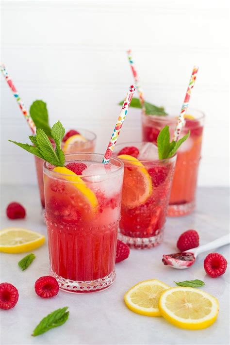 Raspberry Lemonade Spritzers Drinks Alcohol Recipes Fun Summer