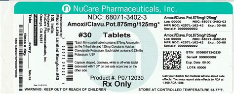 Dailymed Amoxicillin And Clavulanate Potassium Tablet Film Coated