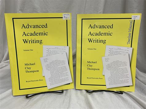 Advanced Academic Writing Volume One Set Scaihs South Carolina