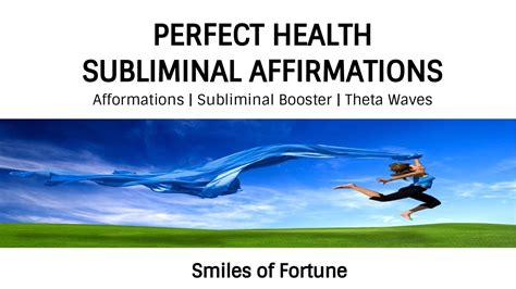 🎧👓perfect Health Subliminal Affirmationsafformations Subliminal Booster Thetahealthy Body Mind