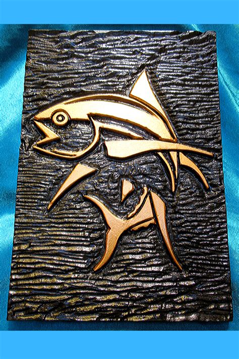 Carving A Fish Relief Carving Hand Carved Woodworking