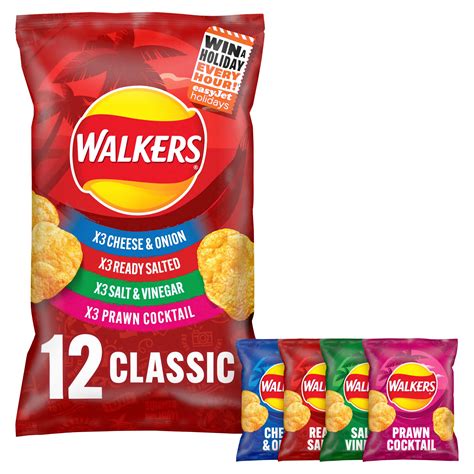 Walkers Classic Variety Multipack Crisps 12 X 25g Multipack Crisps