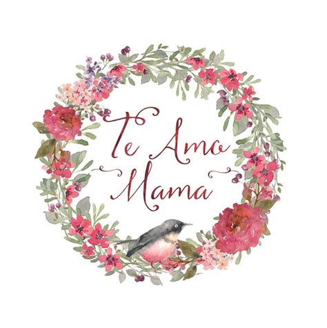 Items Similar To Te Amo Mama Printable Art Spanish