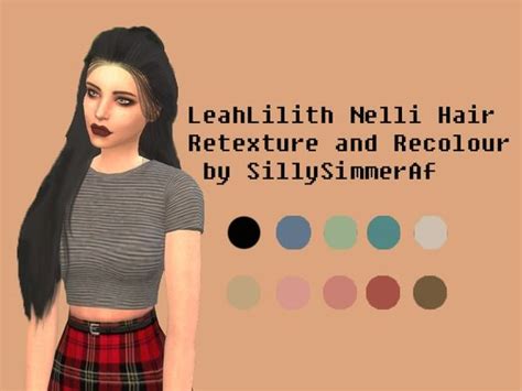 Leahlilith Nelli Retexture And Recolor By Sillysimmerafs Hairstyle