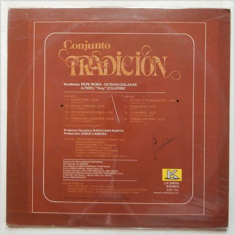 Conjunto Tradicion Vinyl Record Latin Salsa Music Lp Latin Music Record