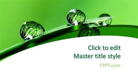 Free Green And White Powerpoint Template Free Powerpoint Templates